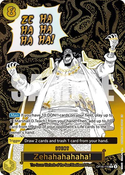 Zehahahahaha! - OP16-116 - Rare (Alternate Art) - The Time of Battle