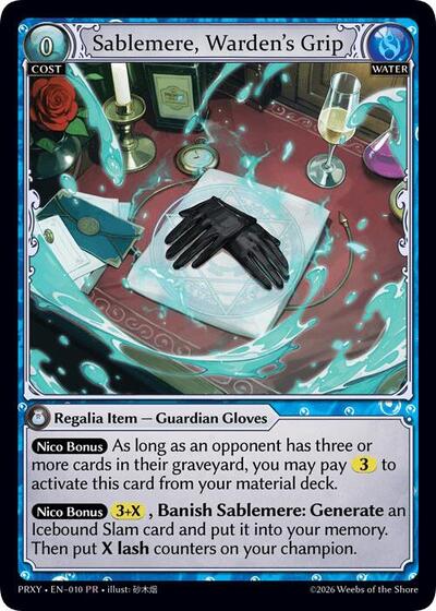 Sablemere, Warden's Grip - 010 - Promo - Proxia's Vault