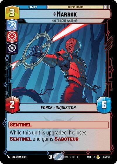 Marrok - Mysterious Warrior - 30/264 - Rare - Ashes of the Empire