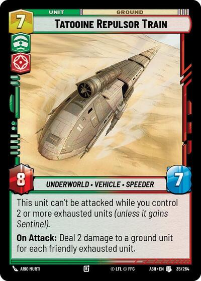 Tatooine Repulsor Train - 35/264 - Uncommon - Ashes of the Empire