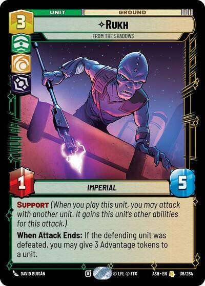 Rukh - From the Shadows - 36/264 - Rare - Ashes of the Empire