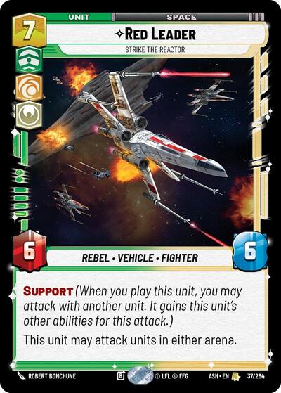 Red Leader - Strike the Reactor - 37/264 - Rare - Ashes of the Empire