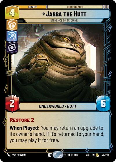 Jabba the Hutt - Eminence of Tatooine - 42/264 - Rare - Ashes of the Empire
