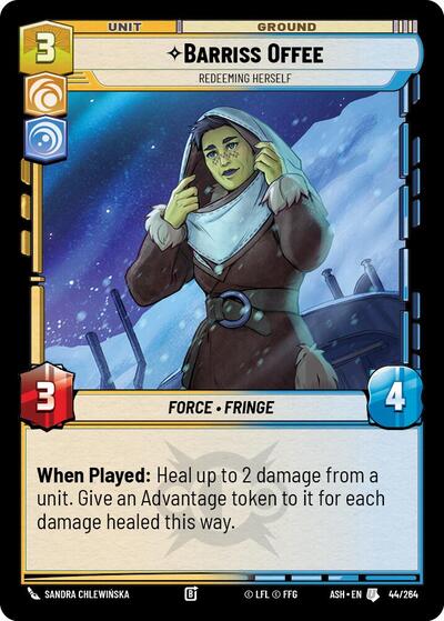Barriss Offee - Redeeming Herself - 44/264 - Uncommon - Ashes of the Empire
