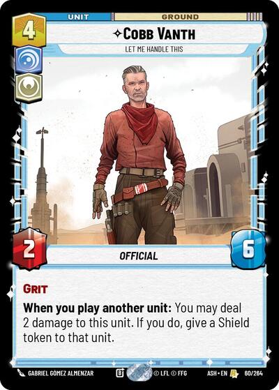 Cobb Vanth - Let Me Handle This - 60/264 - Rare - Ashes of the Empire