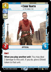 Cobb Vanth - Let Me Handle This - 60/264 - Rare - Ashes of the Empire