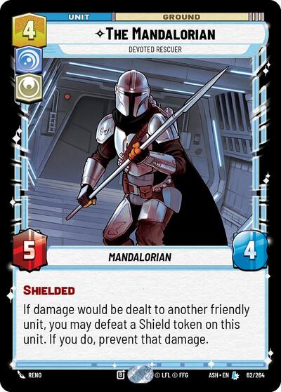 The Mandalorian - Devoted Rescuer - 62/264 - Legendary - Ashes of the Empire