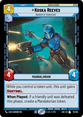Koska Reeves - Warrior of Mandalore - 79/264 - Rare - Ashes of the Empire