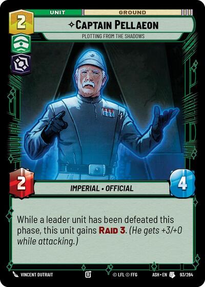 Captain Pellaeon - Plotting from the Shadows - 93/264 - Uncommon - Ashes of the Empire