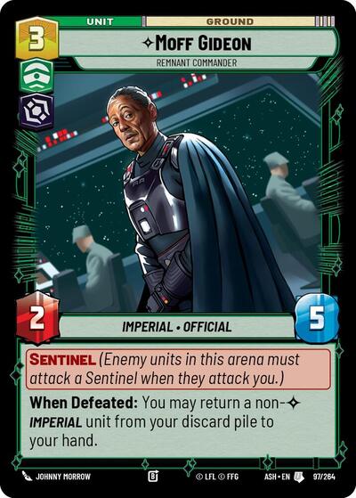 Moff Gideon - Remnant Commander - 97/264 - Uncommon - Ashes of the Empire