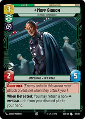 Moff Gideon - Remnant Commander - 97/264 - Uncommon - Ashes of the Empire