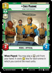 Crix Madine - Strike Team Strategist - 108/264 - Uncommon - Ashes of the Empire