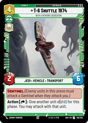 T-6 Shuttle 1974 - With a Mentor's Dedication - 109/264 - Uncommon - Ashes of the Empire