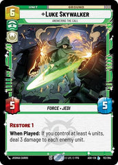 Luke Skywalker - Answering the Call - 112/264 - Legendary - Ashes of the Empire
