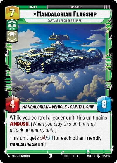 Mandalorian Flagship - Captured from the Empire - 113/264 - Uncommon - Ashes of the Empire