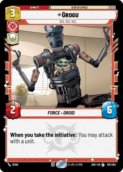 Grogu - Yes. Yes. Yes. - 155/264 - Legendary - Ashes of the Empire