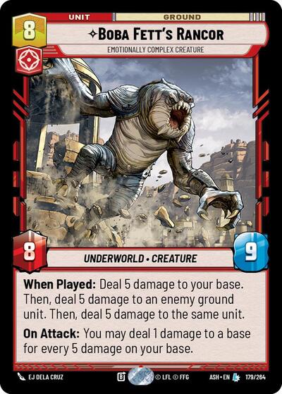 Boba Fett's Rancor - Emotionally Complex Creature - 179/264 - Legendary - Ashes of the Empire
