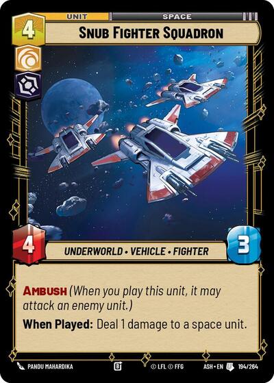 Snub Fighter Squadron - 194/264 - Uncommon - Ashes of the Empire