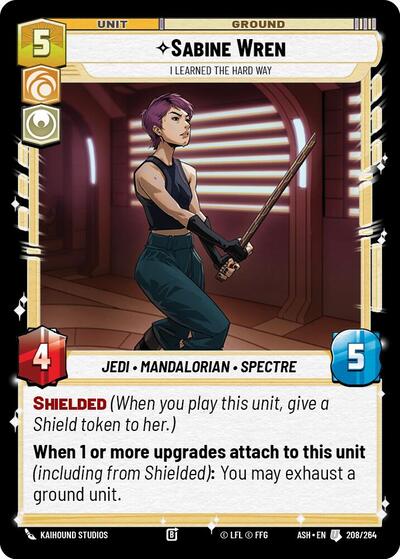 Sabine Wren - I Learned the Hard Way - 208/264 - Uncommon - Ashes of the Empire