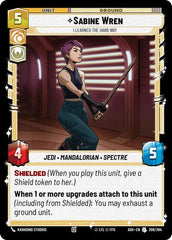 Sabine Wren - I Learned the Hard Way - 208/264 - Uncommon - Ashes of the Empire