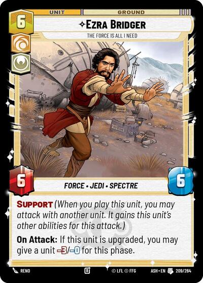 Ezra Bridger - The Force is All I Need - 209/264 - Uncommon - Ashes of the Empire