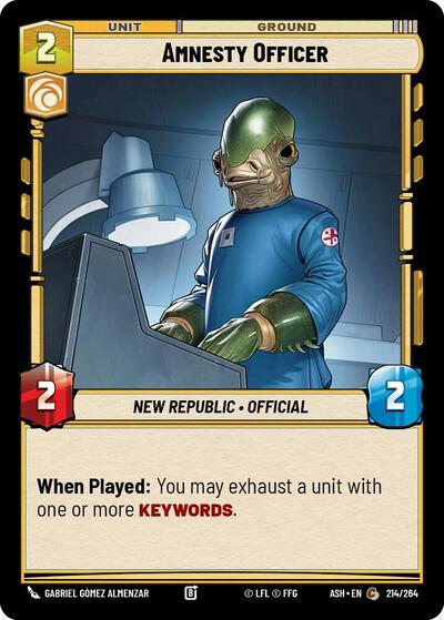 Amnesty Officer - 214/264 - Common - Ashes of the Empire