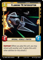Flanking TIE Interceptor - 215/264 - Common - Ashes of the Empire