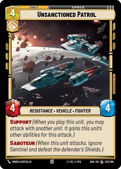 Unsanctioned Patrol - 222/264 - Common - Ashes of the Empire