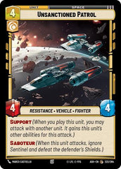 Unsanctioned Patrol - 222/264 - Common - Ashes of the Empire