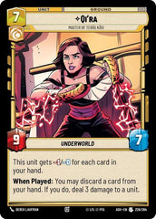Qi'ra - Master of Teras Kasi - 226/264 - Uncommon - Ashes of the Empire