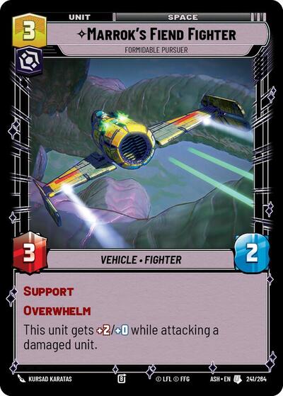 Marrok's Fiend Fighter - Formidable Pursuer - 241/264 - Uncommon - Ashes of the Empire