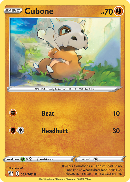 Cubone - 069/163 - Battle Styles