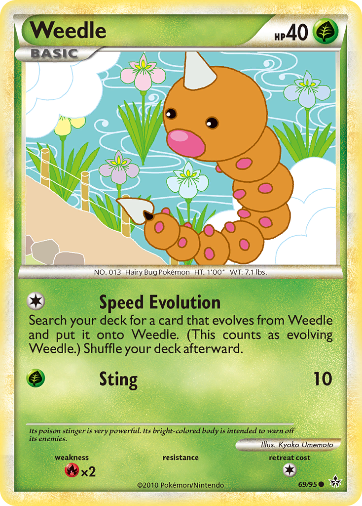 Weedle - 69/95 - HS—Unleashed