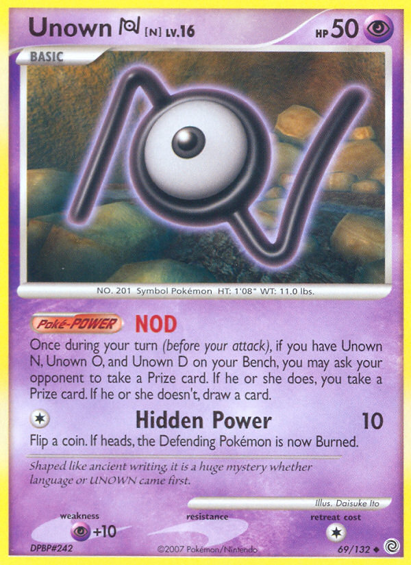 Unown [N] - 069/132 - Secret Wonders