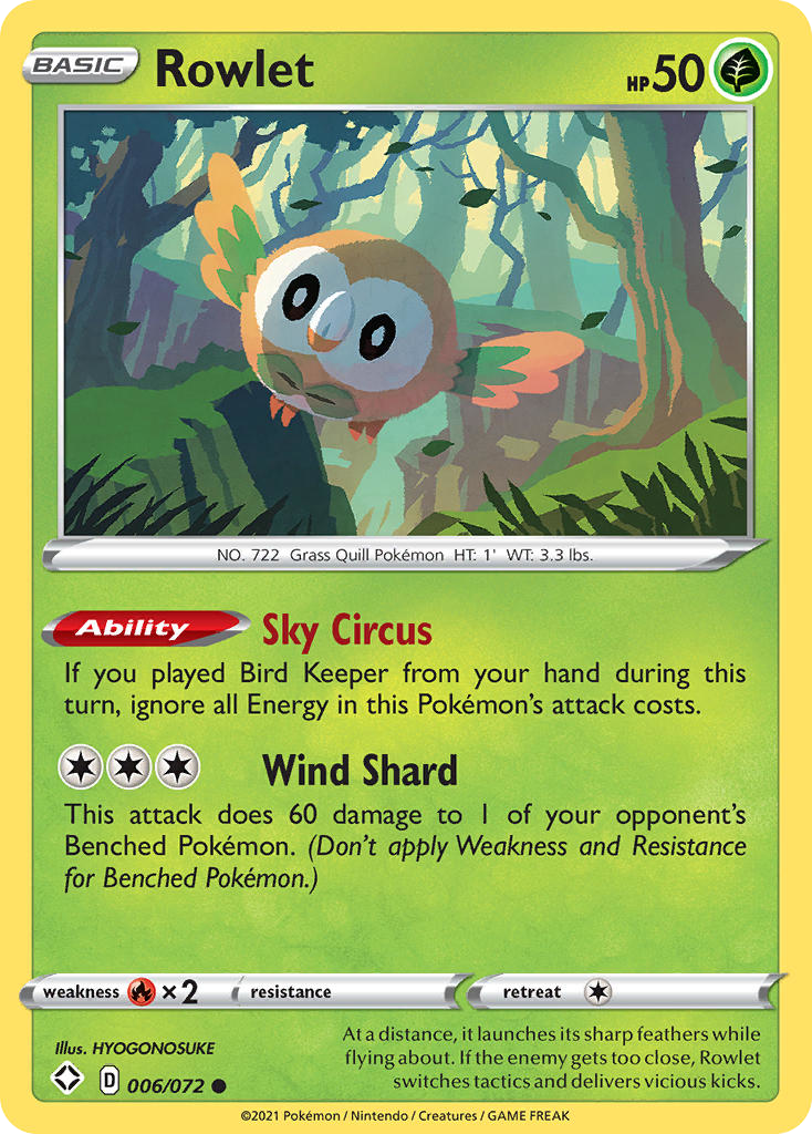 Rowlet - 06/72 - Shining Fates