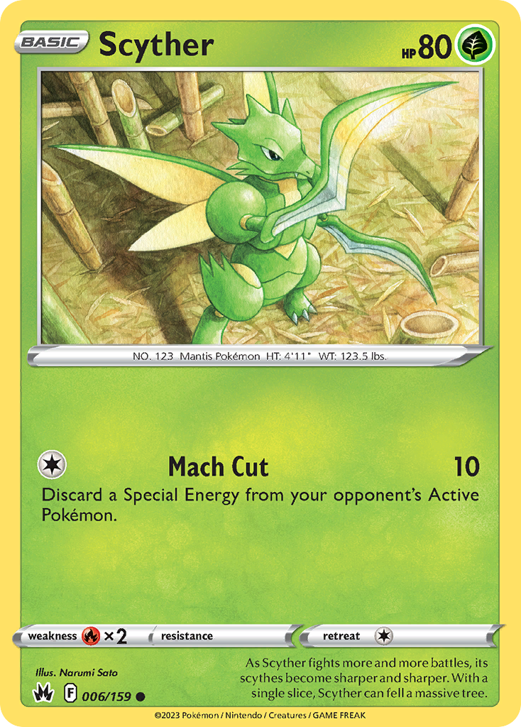 Scyther - 006/159 - Crown Zenith