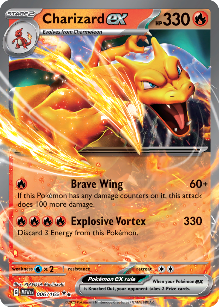 Charizard ex - 006/165 - 151