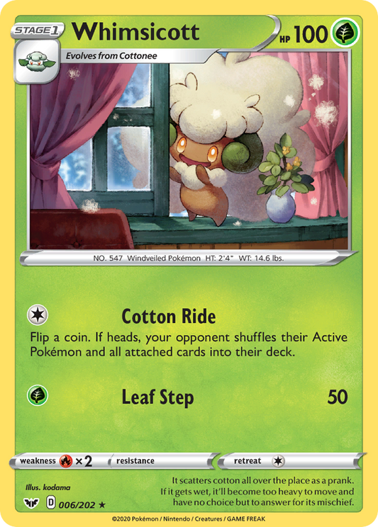 Whimsicott - 006/202 - Sword & Shield