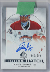 2024-25 Upper Deck SP Authentic Jakub Dobes Future Watch Auto 860/999