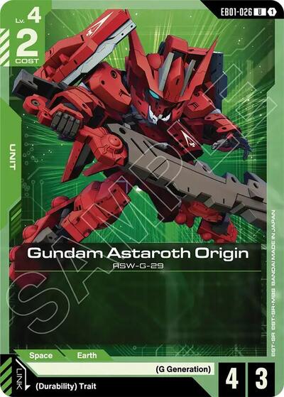 Gundam Astaroth Origin - EB01-026 - UNCOMMON - Eternal Nexus