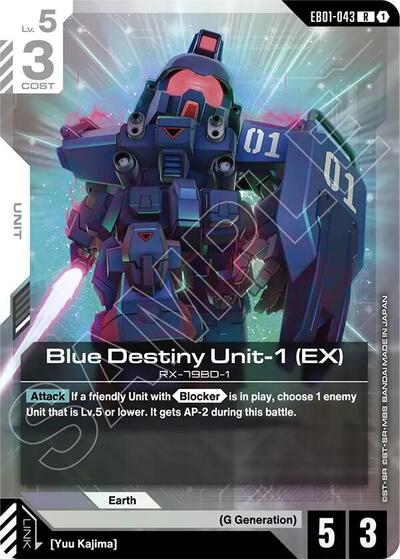 Blue Destiny Unit-1 (EX) - EB01-043 - RARE - Eternal Nexus