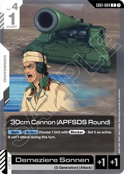 30cm Cannon (APFSDS Round) - EB01-084 - COMMON - Eternal Nexus