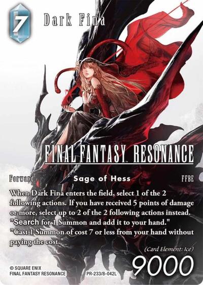 Dark Fina - PR-233/8-042L - Legend - FF: Promo Cards