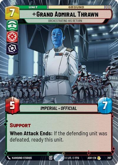 Grand Admiral Thrawn - Orchestrating His Return - 297 - Rare (Hyperspace) - Ashes of the Empire