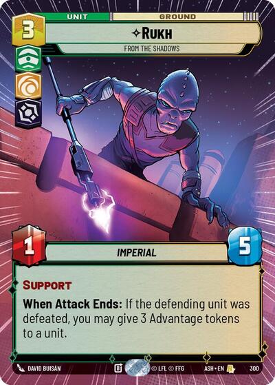 Rukh - From the Shadows - 300 - Rare (Hyperspace) - Ashes of the Empire