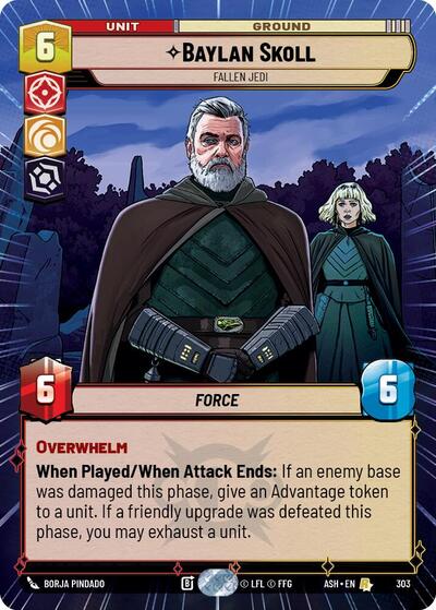 Baylan Skoll - Fallen Jedi - 303 - Rare (Hyperspace) - Ashes of the Empire