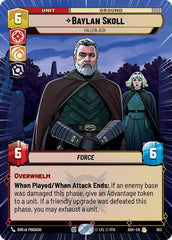 Baylan Skoll - Fallen Jedi - 303 - Rare (Hyperspace) - Ashes of the Empire