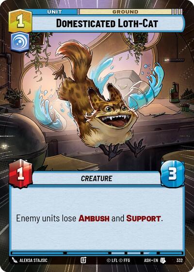 Domesticated Loth-Cat - 332 - Uncommon (Hyperspace) - Ashes of the Empire