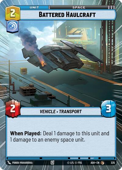 Battered Haulcraft - 335 - Common (Hyperspace) - Ashes of the Empire