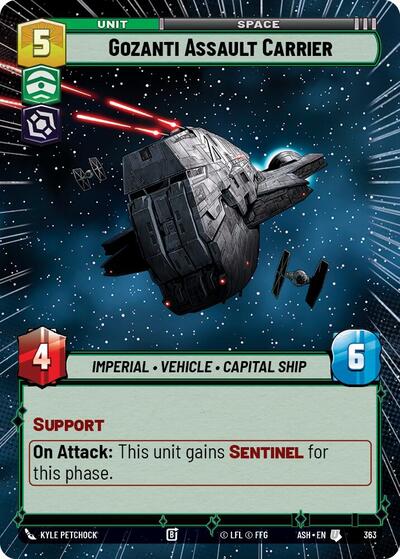 Gozanti Assault Carrier - 363 - Uncommon (Hyperspace) - Ashes of the Empire